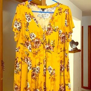 Torrid size 2 floral fall maxi dress